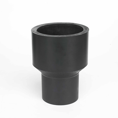 DN110*90 페이 100 HDPE 파이프 환원제 맞춤은 용접되어 부딪힙니다